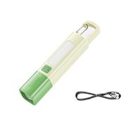 MeevrgR Mini lampe de poche rechargeable avec LED XPE 300 lumens, zoomable pour spot de mise au point pour camping, 3 modes d'éclairage lumineux réglable, construction en aluminium aéronautique, vert