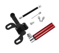 MeevrgR Mini pompe à vélo pour montagne et basket-ball, pompe à air portable haute pression 120 PSI avec double compatibilité de valve, gonfleur en alliage d'aluminium redH10