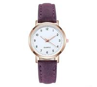 MeevrgR Montre numérique en cuir avec caractéristiques lumineuses pour un port confortable et un look élégant (violet), Voir image, Purple