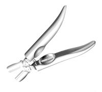 MeevrgR Outil d'ouverture de châtaignier à rebond automatique, casse-noix en acier inoxydable 304 avec dentelée pour un épluchage sans effort, design ergonomique pour une utilisation en cuisine