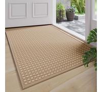 MeevrgR Paillasson absorbant à séchage rapide, profil bas, dos antidérapant qui capture la saleté et l'humidité, antidérapant pour carrelage en bois dur et diverses surfaces de sol (marron, 60 x 90 cm