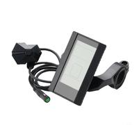 MeevrgR Panneau d'affichage LCD C965 800S, pour moteur Bafang Mid-Drive BBS01B BBS02B 36 V 48 V 750 W E-Bike, avec connecteur circulaire femelle 5 broches, niveau de batterie, moniteur de vitesse et