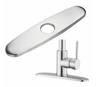 MeevrgR Plaque de robinet de 25,4 cm, plaque de pont en acier inoxydable, robinet de 25,4 cm, convient pour la cuisine et la salle de bain. Caractéristiques : fabriqué en acier inoxydable