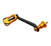 MeevrgR Poignée de culbuteur simple en fibre de carbone avec bouton creux 70 mm pour moulinet Shimano/Stella/Vanford/TwinPower/Cardiff/Stradic/Ultegra/Sahara/Miravel/Nasci/Aero/Sephia (doré)