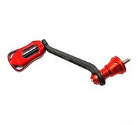 MeevrgR Poignée de culbuteur simple en fibre de carbone avec bouton creux 70 mm pour moulinet Shimano/Stella/Vanford/TwinPower/Cardiff/Stradic/Ultegra/Sahara/Miravel/Nasci/Aero/Sephia (rouge)