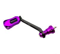 MeevrgR Poignée de culbuteur simple en fibre de carbone avec bouton creux de 70 mm pour moulinet Shimano/Stella/Vanford/TwinPower/Cardiff/Stradic/Ultegra/Sahara/Miravel/Nasci/Aero/Sephia (violet)