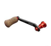 MeevrgR Poignée de moulinet rotatif pour Daiwa Fuego/Salamandura en fibre de carbone simple (70 mm) Bouton à 2 roulements (38 x 21 mm) (rouge)