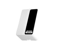 MeevrgR Pompe à oxygène pour aquarium avec débit réglable 0-4L/min, pour aérateur ultra silencieux pour la pisciculture domestique, coque insonorisée double couche, moteur en cuivre, noir + blanc 2,3