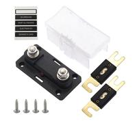 MeevrgR Porte-fusible M8 + ANL avec voyant LED et couvercle isolant pour systèmes 32 V DC, applications automobiles, marines et camping-cars