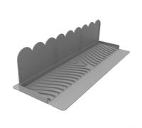 MeevrgR Protection de bord d'évier en silicone pour cuisine et salle de bain, pour déflecteur d'eau, empêche les éclaboussures sur les comptoirs, ajustement réglable pour surfaces en granit, pierre et