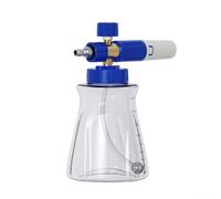 MeevrgR Pulvérisateur de mousse pour nettoyeur haute pression avec réservoir transparent de 1 L, filtre en acier inoxydable et buse rotative pour un réglage personnalisé de la densité de mousse et de