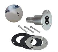 MeevrgR Raccord de tuyau d'échappement en acier inoxydable 316 poli pour chauffe-air de cabine diesel, adaptateur de qualité marine résistant à la corrosion (24 mm)