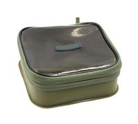 MeevrgR Sac de pêche imperméable en EVA avec espace de rangement - Vert, 16,5 x 16,5 x 6 cm, pour une utilisation durable, Voir image
