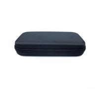 MeevrgR Sac de raquette de tennis de table - Coque rigide en EVA pour 2 pagaies + 6 balles rembourrées en tissu Oxford - Dragonne - Fermeture éclair bidirectionnelle (noir)