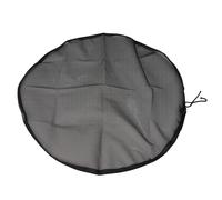 MeevrgR Seau à pluie avec cordon de serrage - Gris - Diamètre : 50 cm - Maille fine - Pour petit tonneau d'eau - Utilisation en extérieur - Compatible avec les barils de pluie standard