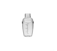 MeevrgR Shaker à cocktail en plastique avec pilon, échelle de mesure transparente pour thé aux bulles, limonade, vin et boissons, mélangeur PC résistant aux chocs pour la maison et le magasin (300)