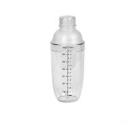 MeevrgR Shaker à cocktail en plastique avec pilon, échelle de mesure transparente pour thé aux bulles, limonade, vin et boissons, mélangeur PC résistant aux chocs pour la maison et le magasin (700)