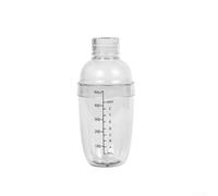 MeevrgR Shaker à cocktail en plastique avec pilon, échelle de mesure transparente pour thé aux bulles, limonade, vin et boissons, mélangeur PC résistant aux chocs pour la maison et le magasin (500)