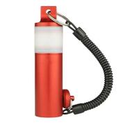 MeevrgR Shaker sous-marin lumineux pour anneau avec dragonne, signal lumineux pour grotte et plongée de nuit, hochet en alliage d'aluminium 120 dB (pour orange) rouge