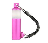 MeevrgR Shaker sous-marin lumineux pour anneau avec dragonne, signal lumineux pour grotte et plongée de nuit, hochet en alliage d'aluminium 120 dB (pour orange) rose