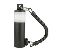 MeevrgR Shaker sous-marin lumineux pour anneau avec dragonne, signal lumineux pour grotte et plongée de nuit, hochet en alliage d'aluminium 120 dB (pour orange) noir