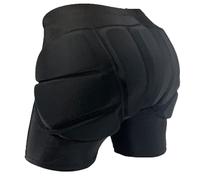 MeevrgR Short de protection des hanches pour le ski, le snowboard et le patinage sur glace avec rembourrage EVA, tissu nylon élasthanne respirant, ajustement de compression pour homme et femme (noir