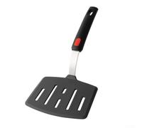 MeevrgR Spatule large en silicone résistant à la chaleur, fente pour spatule pour un drainage facile de l'huile, grande spatule à crêpes pour aliments délicats, ustensile renforcé en acier inoxydable