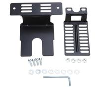 MeevrgR Support de moteur pour barbecue - Plaque de support en métal pour barbecue extérieur avec trous de montage en ligne - Kit d'accessoires de rôtisserie noir