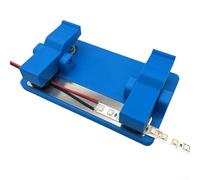 MeevrgR Support de tableau LED avec pinces crocodiles - Outil à main bleu à souder - Base imprimée en 3D avec bras métalliques pour circuit imprimé