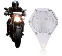 MeevrgR Support de vignette de moto, cadre en alliage métallique pour quad, scooter, cyclomoteur, résistant aux intempéries, 18,7 x 13 cm, Argenté., L, Classique