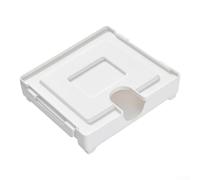 MeevrgR Support magnétique pour filtre à café - Distributeur en polypropylène anti-poussière avec couvercle à clipser, fente pour filtre unique en forme de U et comptoir réglable ou rangement sous