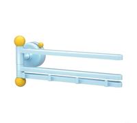 MeevrgR Support mural rotatif à ventouse pour cuisine - 3 couches - Pour éponges et chiffons - Économie d'espace - Organiseur de rangement en PET - Rouge crème (A)