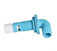 MeevrgR Tête de pulvérisation pour buse réglable Livewell et coude à 90° en polypropylène de qualité marine pour tuyaux de 19 mm