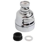 MeevrgR Tête de robinet de cuisine mobile rotative à 360 degrés avec pulvérisateur à 3 modes, filetage interne de 24 mm, pour jet / douche, buse d'économie d'eau compatible avec les robinets ronds