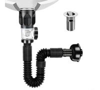 MeevrgR Tuyau de vidange télescopique anti-odeur pour évier, bloqueur d'égout flexible adapté pour un drainage horizontal et vertical dans la cuisine ou la salle de bain (A)
