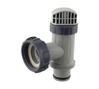 MeevrgR Valve à piston de piscine et adaptateur de tuyau de type B pour piscines Intex, installation facile, valve d'arrêt pour piscines hors sol, pièces de rechange pour pompe à filtre à sable