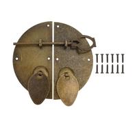 MeevrgR Verrou de meuble large application en fer design rétro 10 x 10 cm Comment l'utiliser pour ouvrir la porte lors de la fermeture de la porte pour lui donner une sensation plus réelle