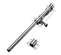 MeevrgR Verrou de porte en acier inoxydable 304 avec cadenas en acier inoxydable 304 - Convient pour améliorer la sécurité de la maison et éviter tout accès non autorisé - Argenté (10))