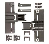 MeevrgR W10350376 Kit de réglage de panier supérieur pour lave-vaisselle avec construction en polymère et ensemble complet de pièces compatibles avec plusieurs modèles principaux, noir