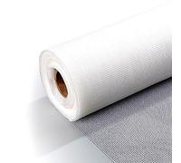 MEEYI Tissu Moustiquaire au Mètre 80x300cm Moustiqueres Fenêtre Fixation Rideau Rouleau Toile Moustiquaire Maille Fine Rouleau Moustiquaire Fenêtre Ajustable pour Chat Fenêtre Blanc