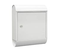 MEFA Topaz 844010DE Boîte aux Lettres avec Porte-journaux Blanc 430 x 340 x 150 mm