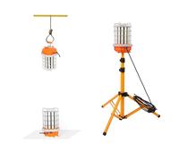 MeFard 100w Projecteur de Chantier sur Trépied,14000 lumens, Lumière à 360 degrés.Utile pour l'entrepreneur et la famille. Également utilisé pour un événement extérieur/Party (100W 14000lm)