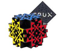 Meffert's Maltese Gear Cube Puzzle - Style cube unique très difficile - Comprend un autocollant Crux