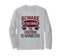 Méfiez-Vous - Chien Papa Chien Maman Doberman Manche Longue