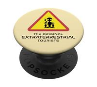 Méfiez-Vous des extraterrestres touristes extraterrestres PopSockets PopGrip Adhésif