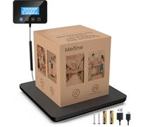 Mefine Balance Colis Pese Personne 200kg, Balance Professionnelle de Precision avec Fonction Maintien & Tare, Pese Colis et Bagages avec Écran LCD Mural, Secteur ou Batterie, pour Entrepôts, Bagages