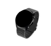 Mefloar Bracelet de montre à maillons en titane de luxe de 22mm Argent/Noir/Gris Accessoires de montre bracelet de montre(Black)