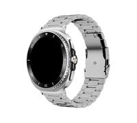 Mefloar Bracelet de montre en acier inoxydable Compatible avec Samsung Galaxy Watch 8 44mm 40mm/8Classic 46mm/Ultra 2025 2024(Silver,For Galaxy 8 44mm 40mm)