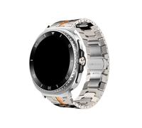 Mefloar Bracelet de montre en acier inoxydable Compatible avec Samsung Galaxy Watch 8 44mm 40mm/8Classic 46mm/Ultra 2025 47mm(Titanium orange,For Galaxy 8 44mm 40mm)