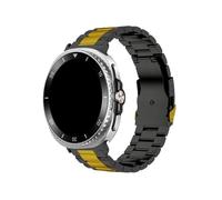 Mefloar Bracelet de montre en acier inoxydable Compatible avec Samsung Galaxy Watch 8 44mm 40mm/8Classic 46mm/Ultra 2025 2024(Black gold,For Galaxy Ultra 2025)